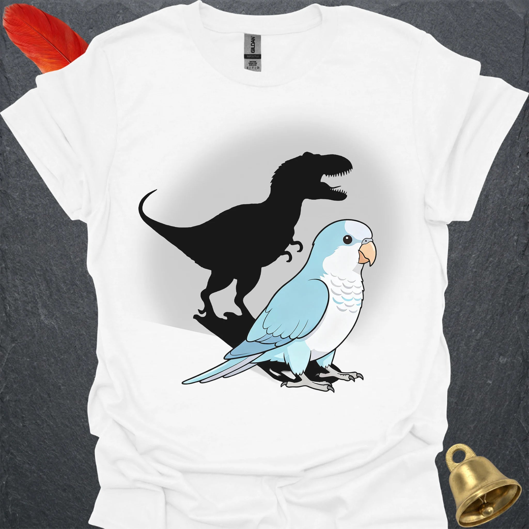 Blue Opaline Quaker Parrot T-Rex T-Shirt