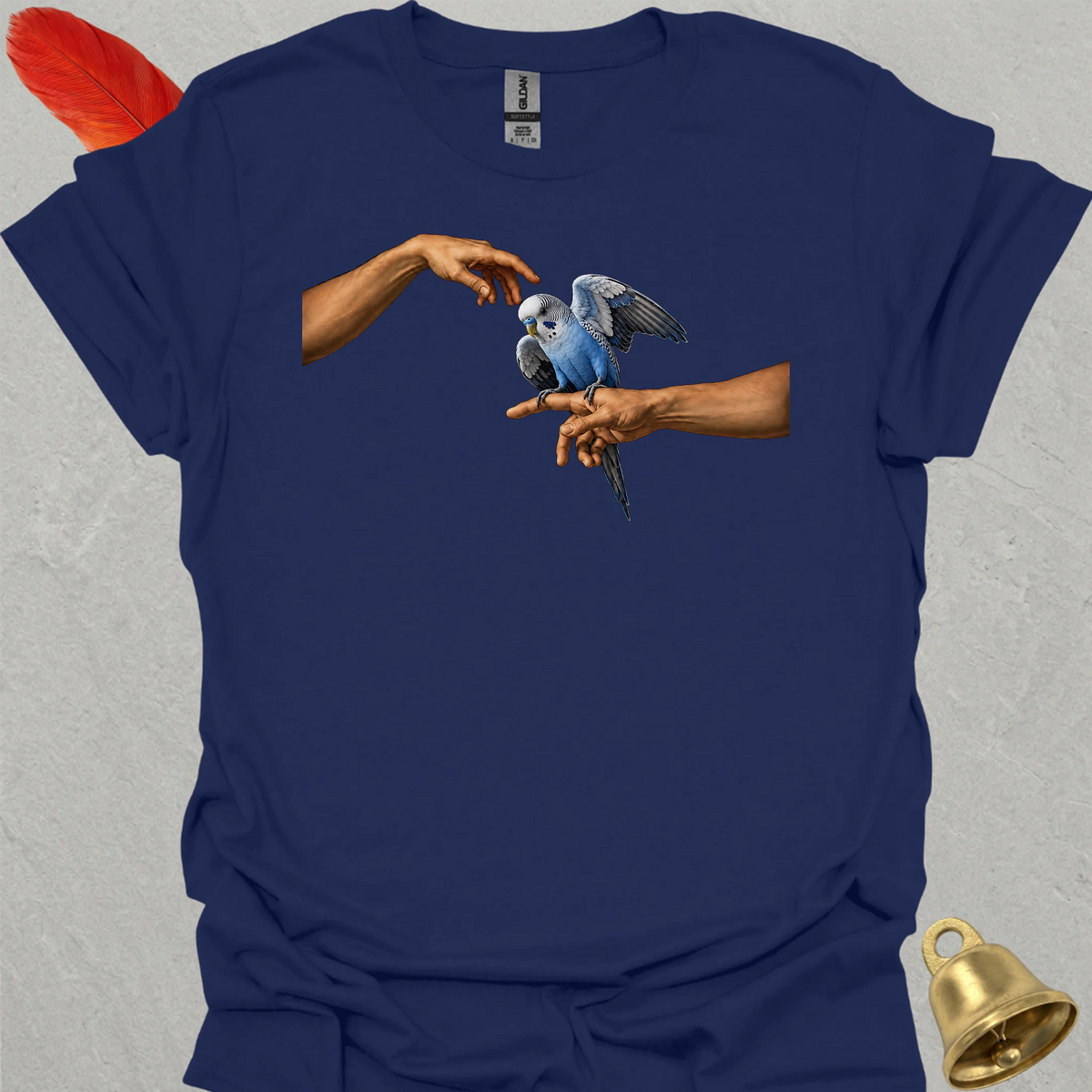 Blue Parakeet Adam T-Shirt