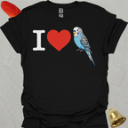 I Love Blue Parakeet T-Shirt