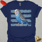 Blue Parakeet Brush T-Shirt