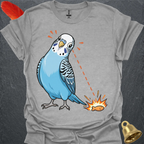 Blue Parakeet Eye on Prize T-Shirt