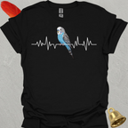 Blue Parakeet Heartbeat T-Shirt