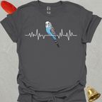 Blue Parakeet Heartbeat T-Shirt