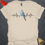 Blue Parakeet Heartbeat T-Shirt