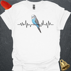 Blue Parakeet Heartbeat T-Shirt