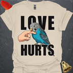 Blue Parakeet Love Hurts T-Shirt