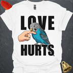 Blue Parakeet Love Hurts T-Shirt
