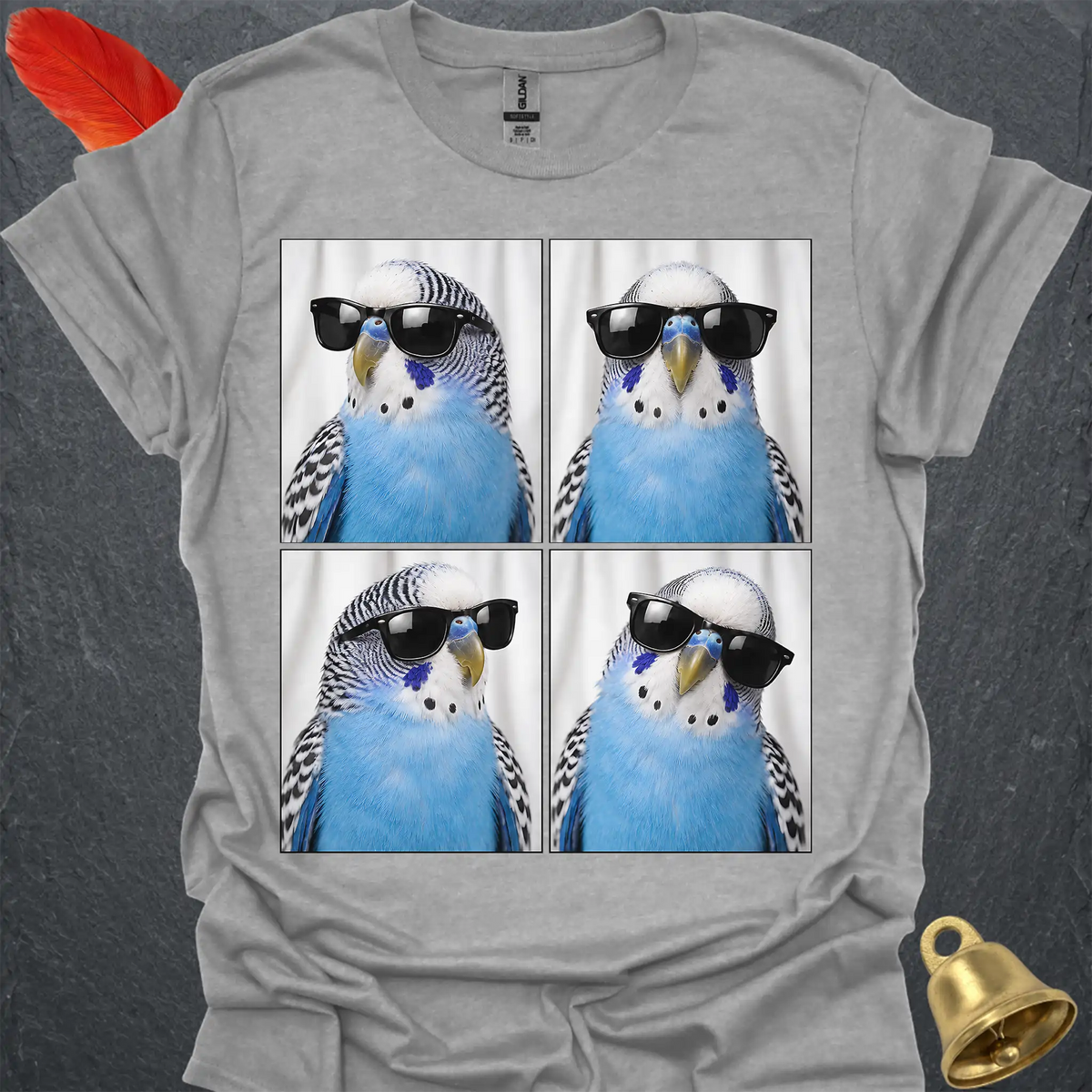 Blue Parakeet Photobooth T-Shirt