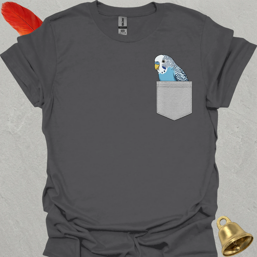 Blue Parakeet Pocket T-Shirt