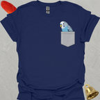 Blue Parakeet Pocket T-Shirt