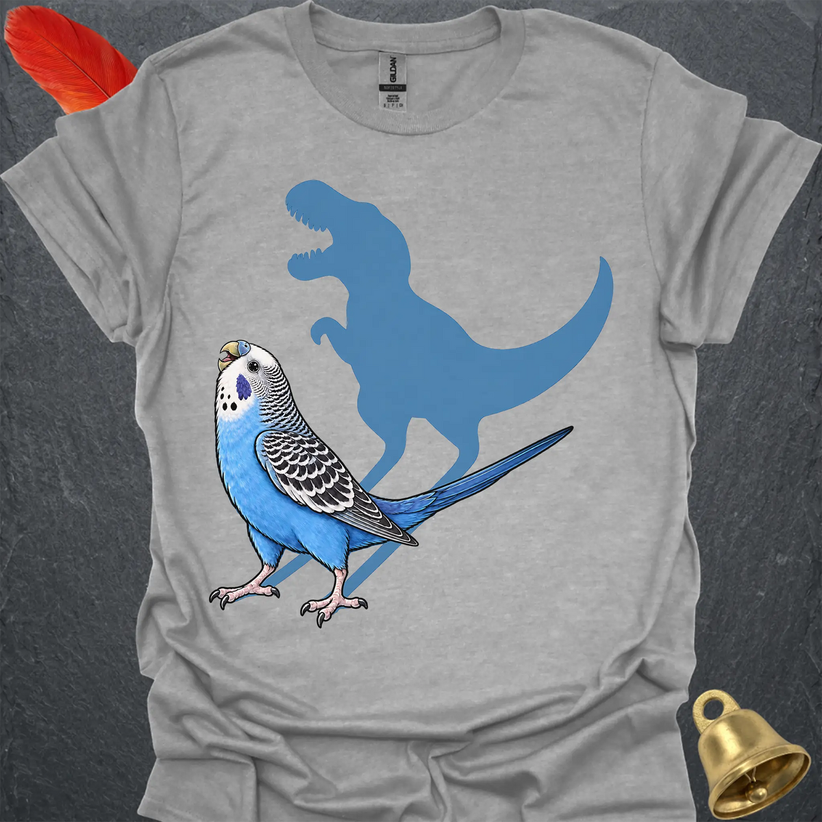 Blue Parakeet Roar T-Shirt