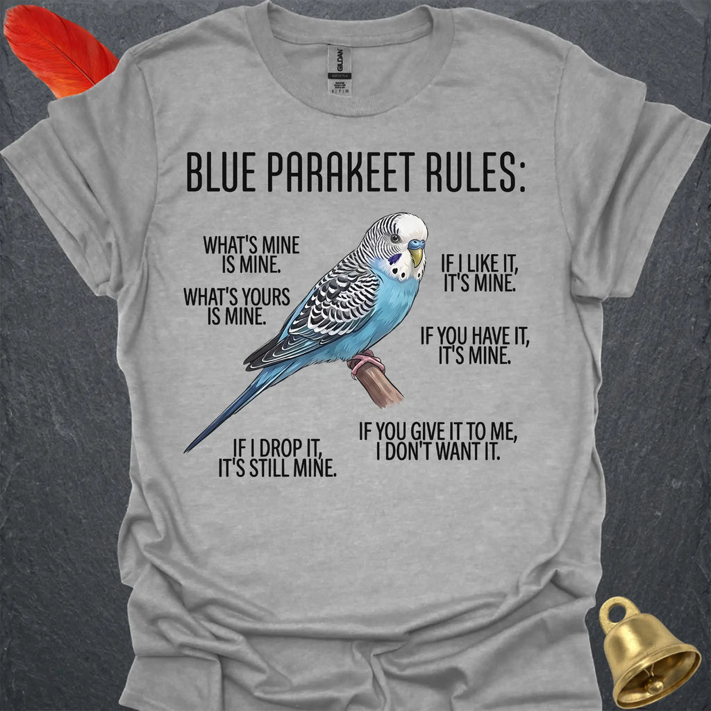 Blue Parakeet Rules T-Shirt