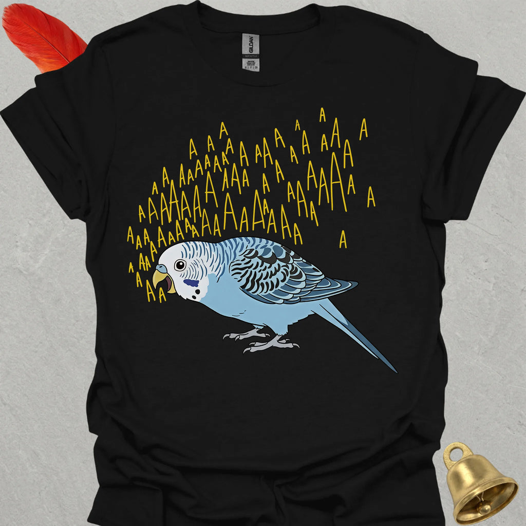Blue Parakeet Scream T-Shirt