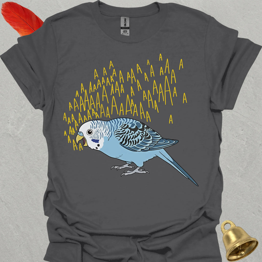 Blue Parakeet Scream T-Shirt