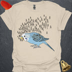 Blue Parakeet Scream T-Shirt