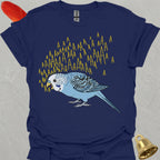Blue Parakeet Scream T-Shirt