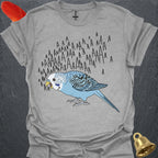 Blue Parakeet Scream T-Shirt