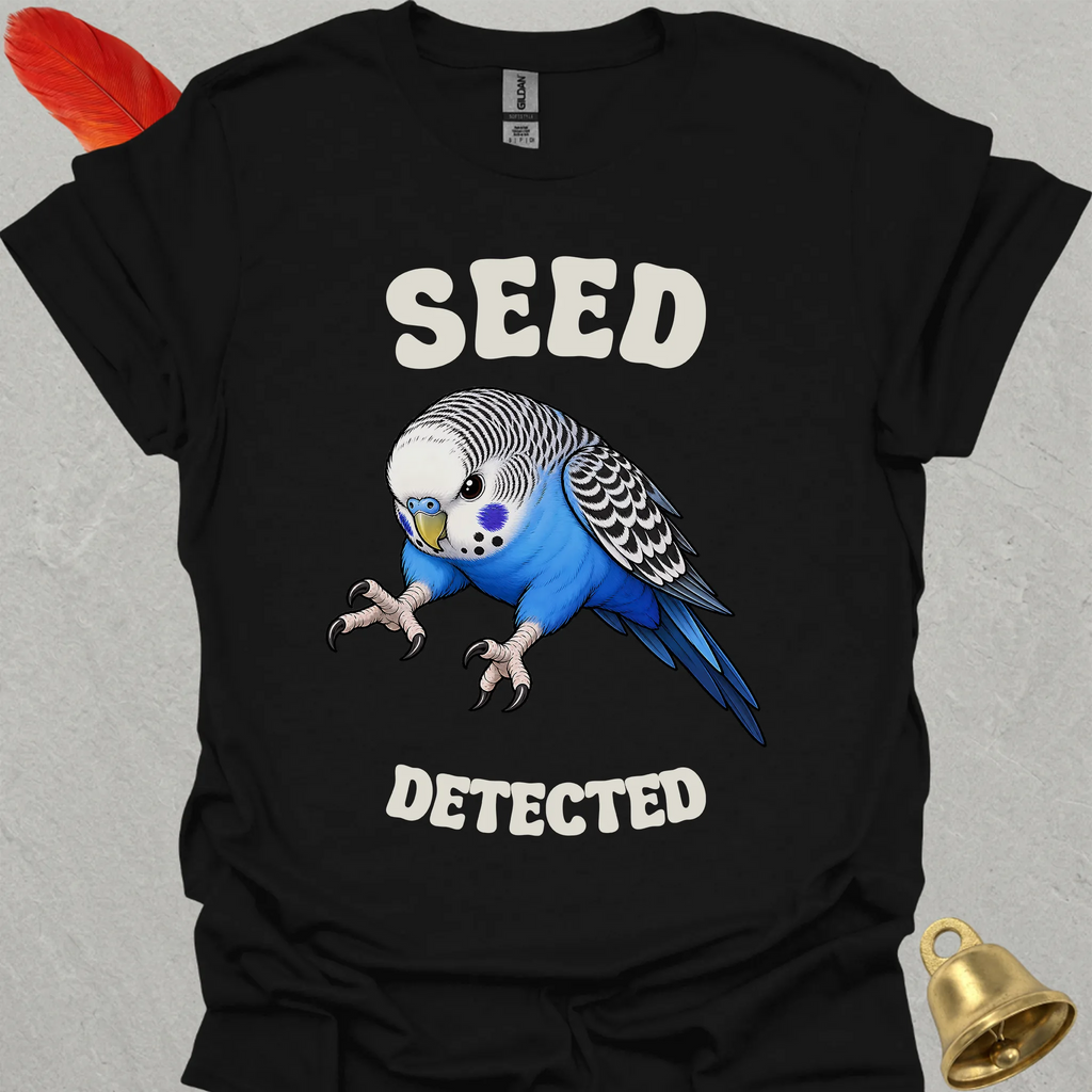 Blue Parakeet Seed Detected T-Shirt