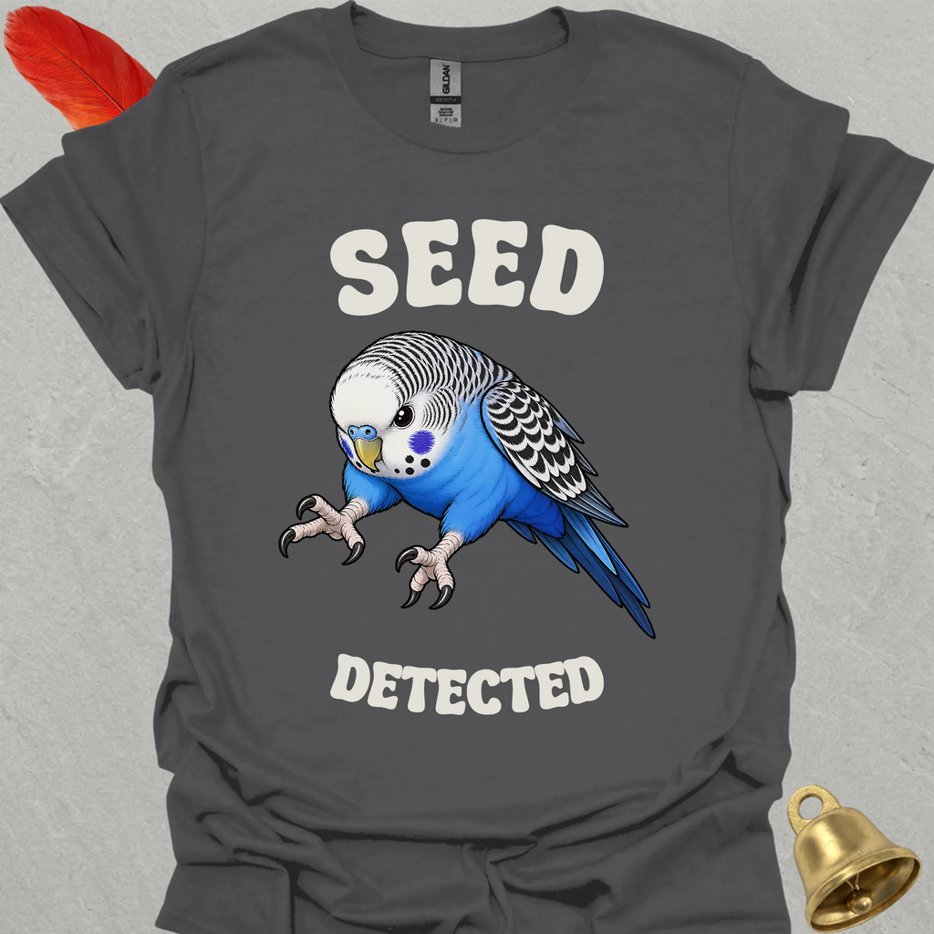 Blue Parakeet Seed Detected T-Shirt