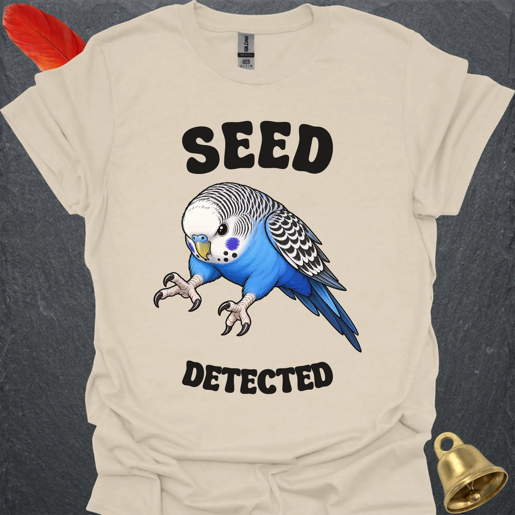 Blue Parakeet Seed Detected T-Shirt
