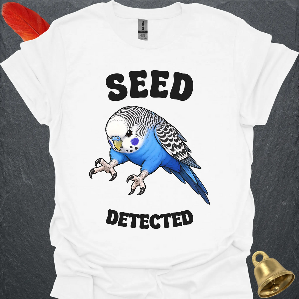 Blue Parakeet Seed Detected T-Shirt