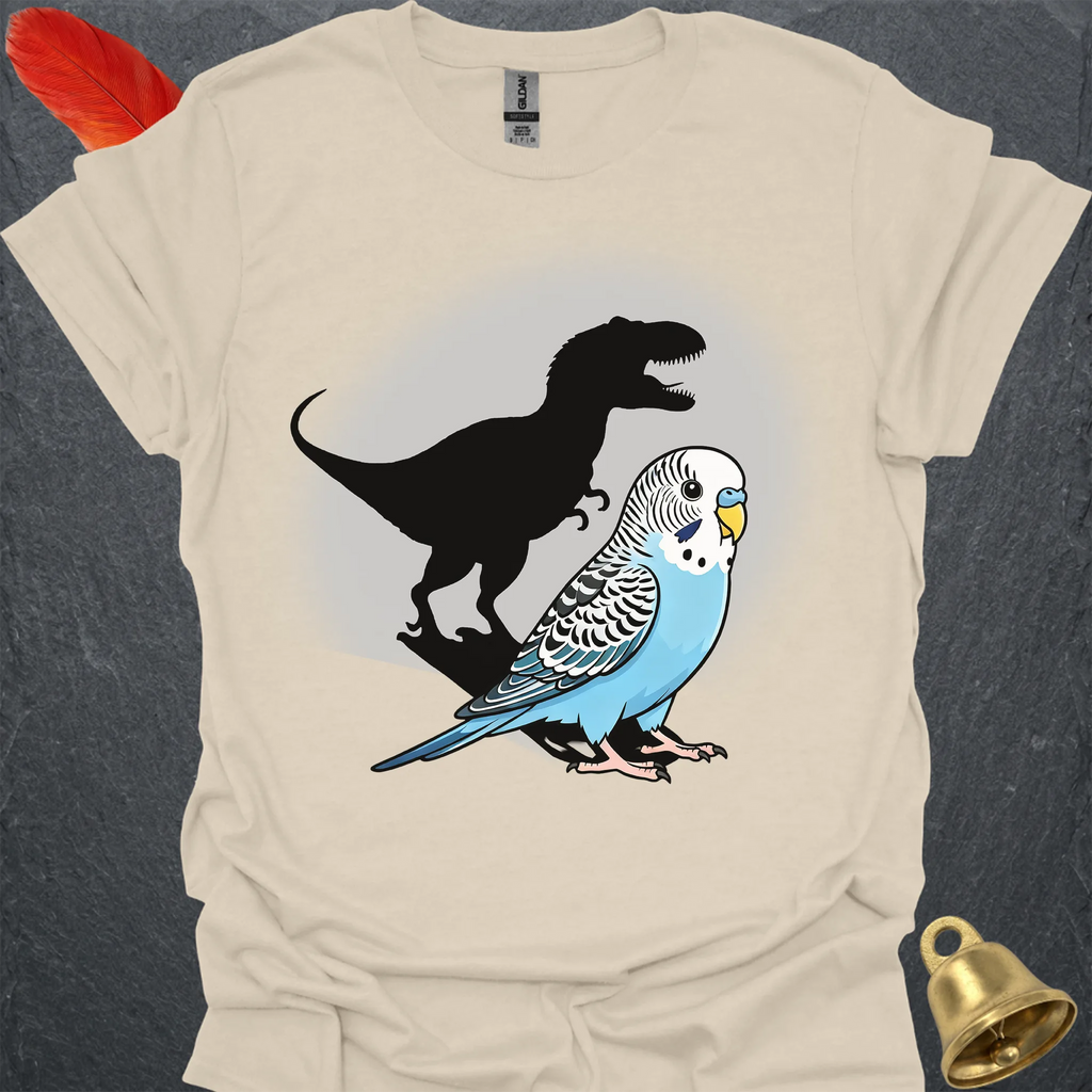 Blue Parakeet T-Rex T-Shirt