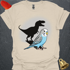 Blue Parakeet T-Rex T-Shirt