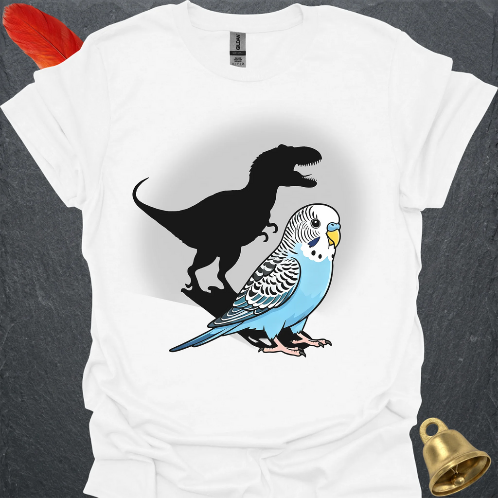 Blue Parakeet T-Rex T-Shirt