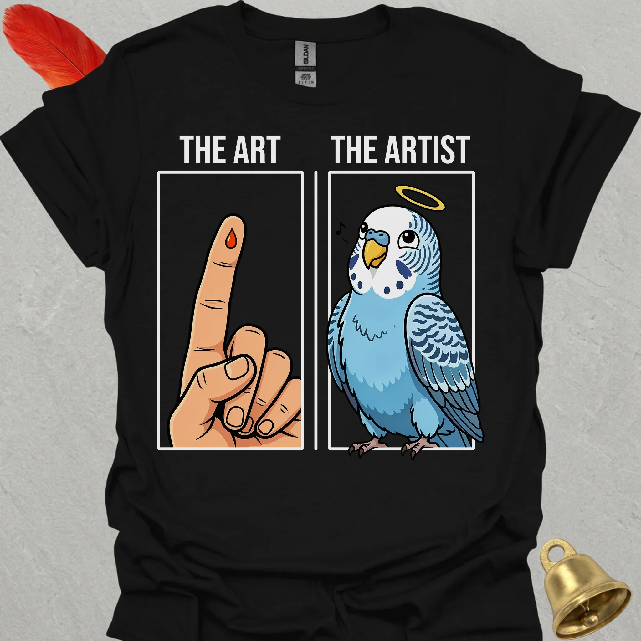 Blue Parakeet The Artist T-Shirt