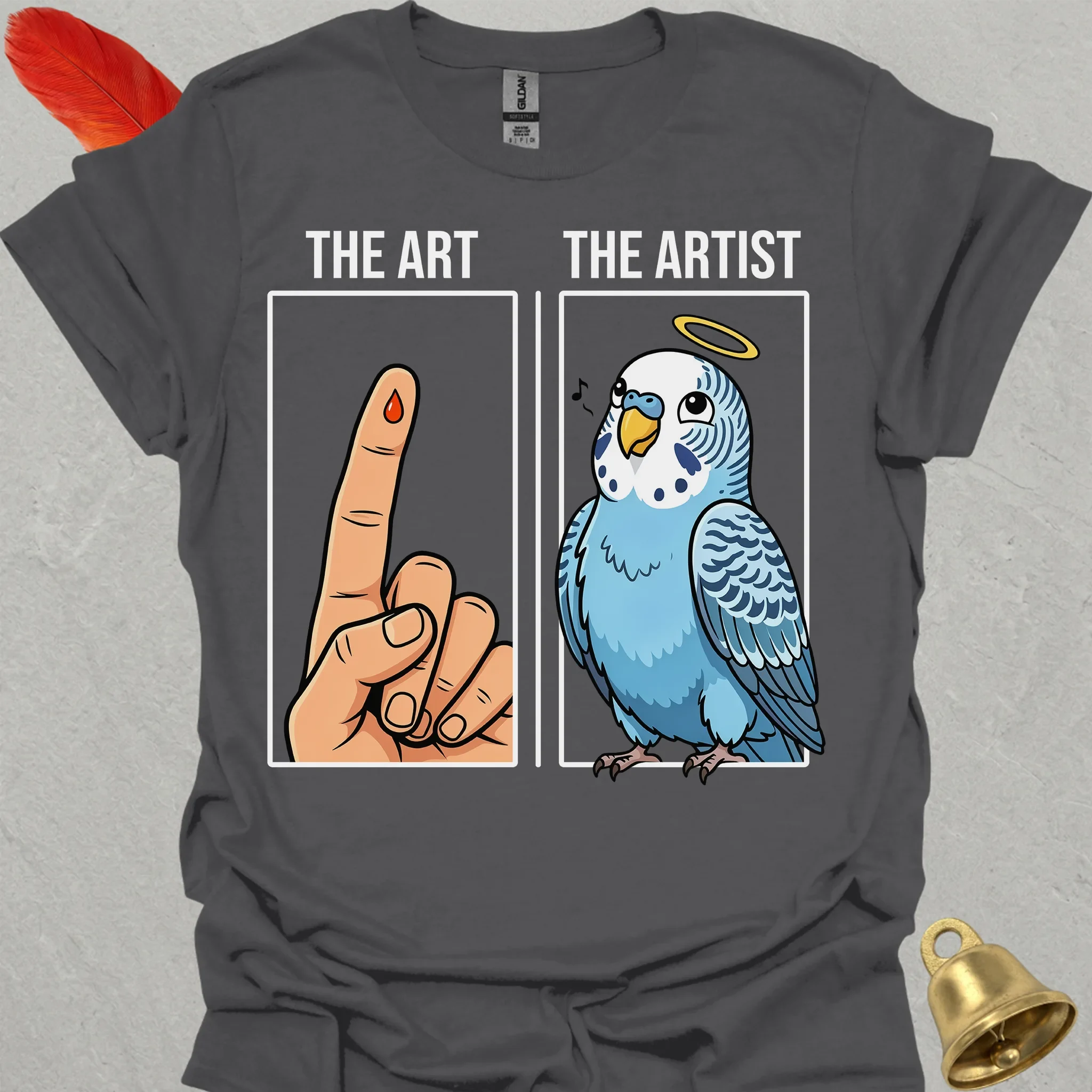 Blue Parakeet The Artist T-Shirt