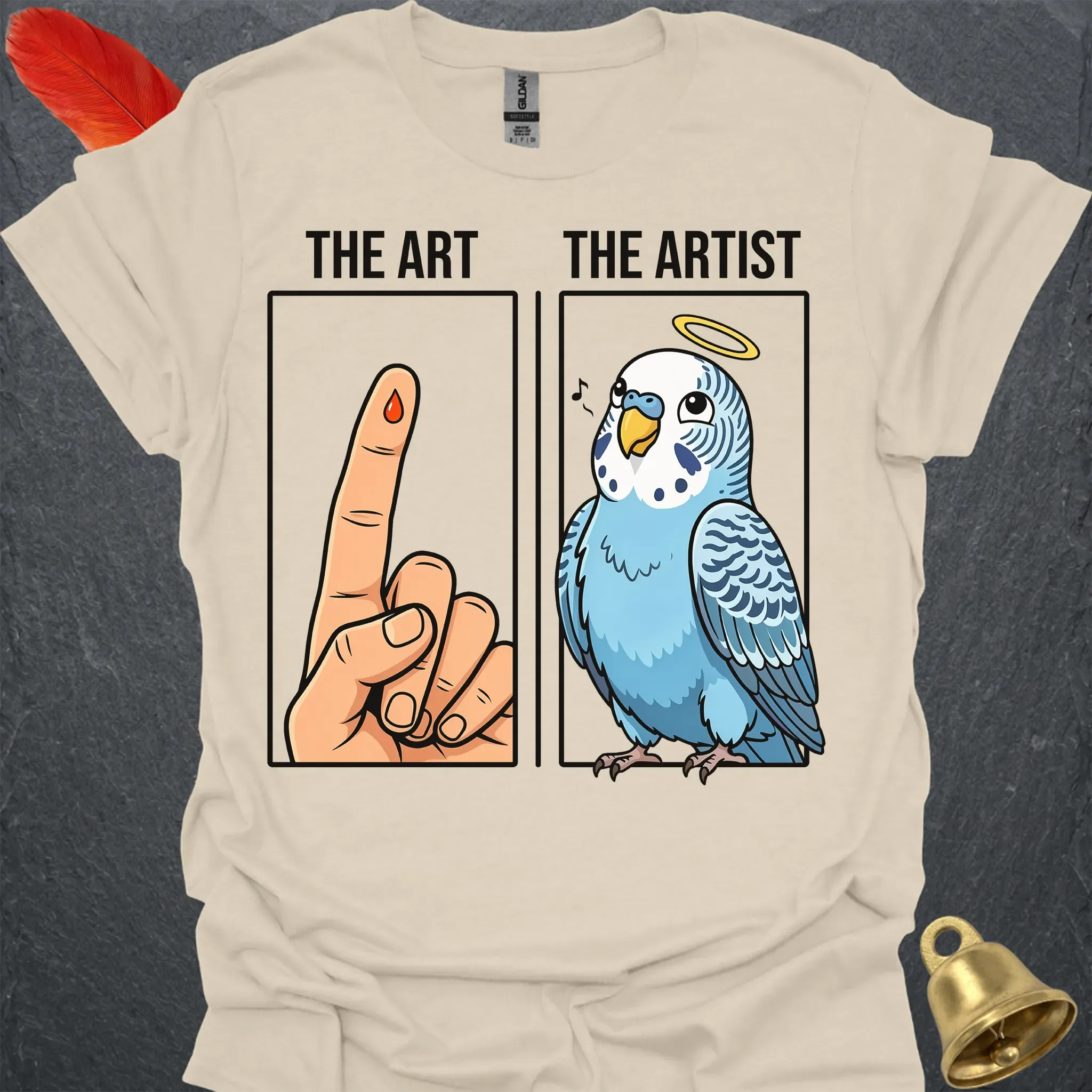 Blue Parakeet The Artist T-Shirt