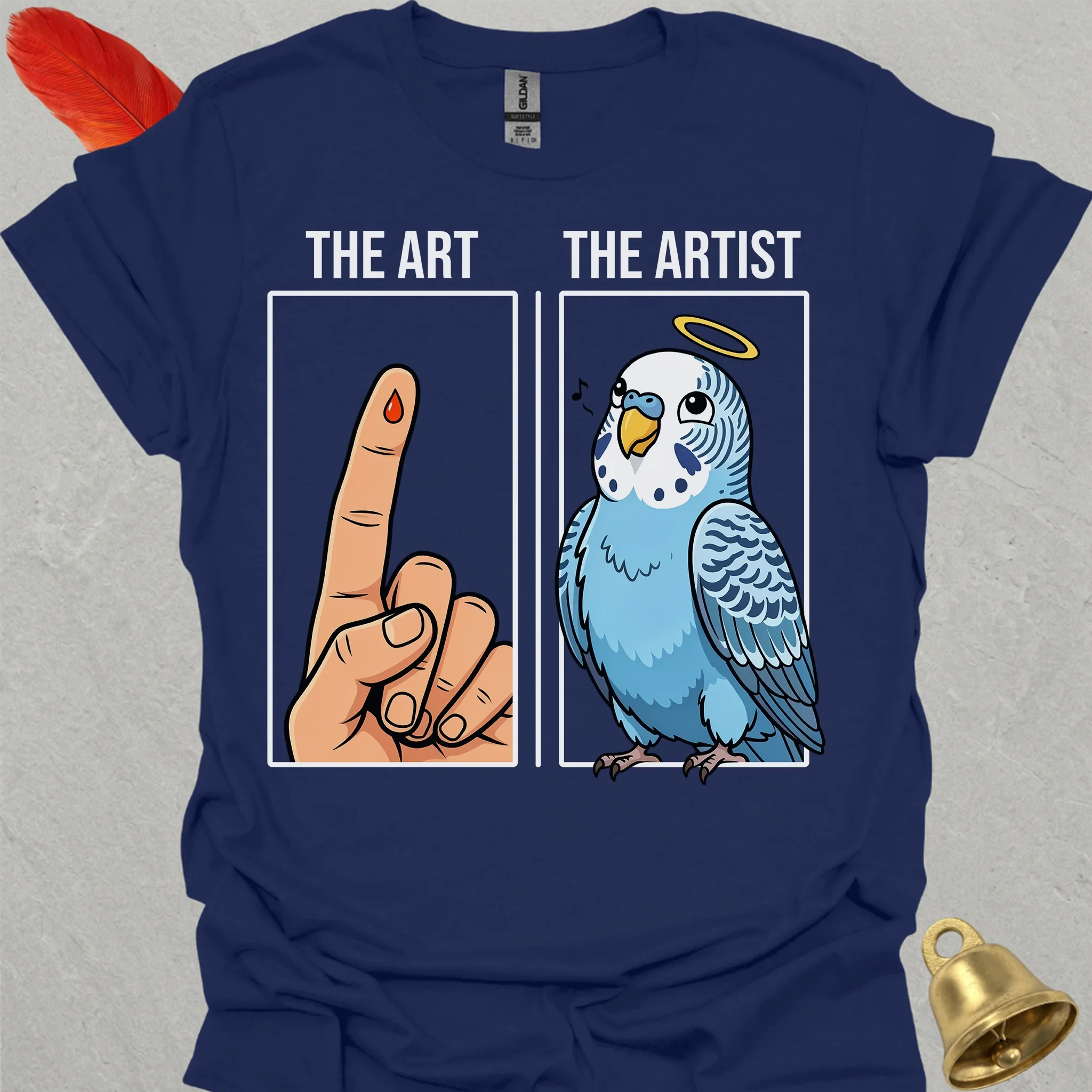 Blue Parakeet The Artist T-Shirt