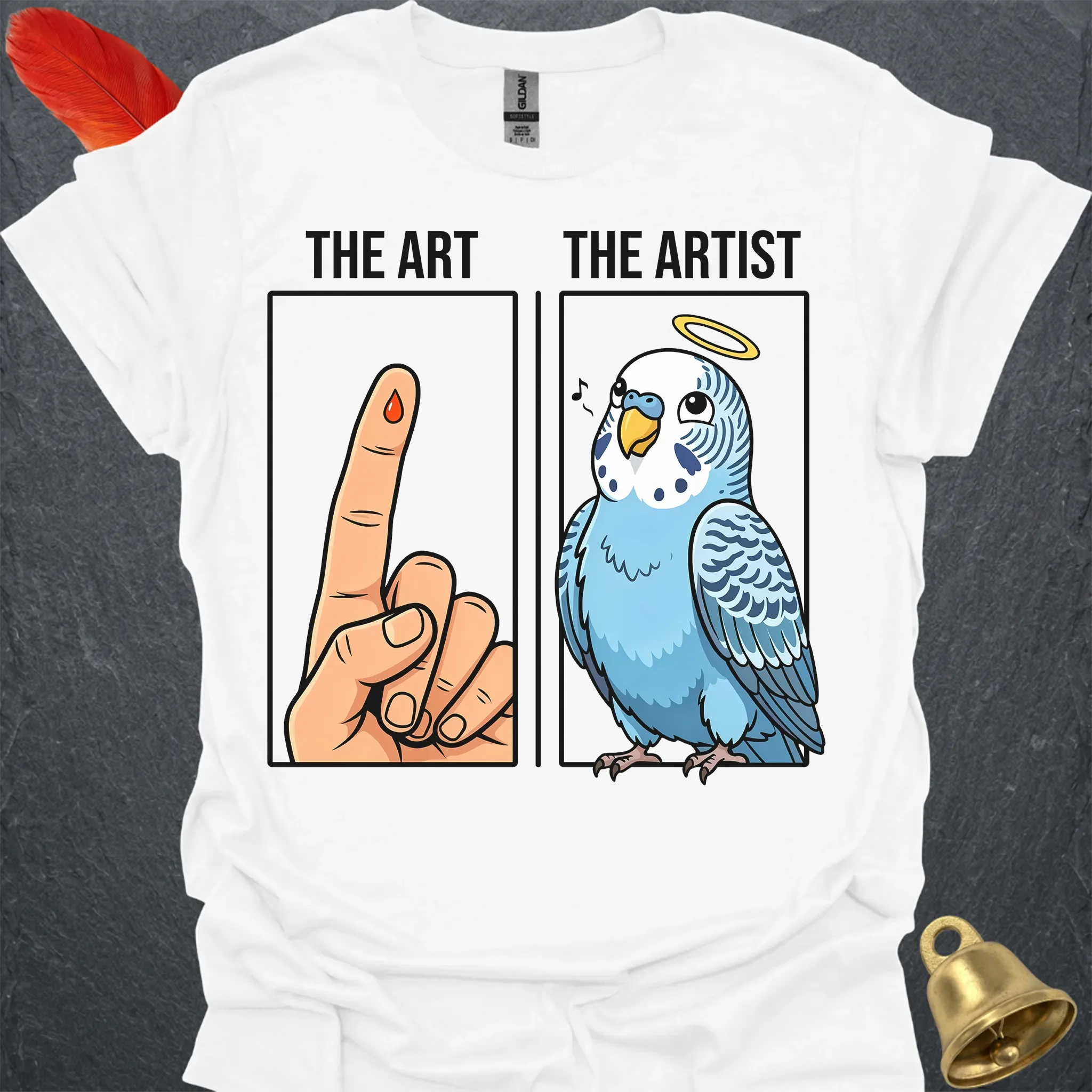 Blue Parakeet The Artist T-Shirt