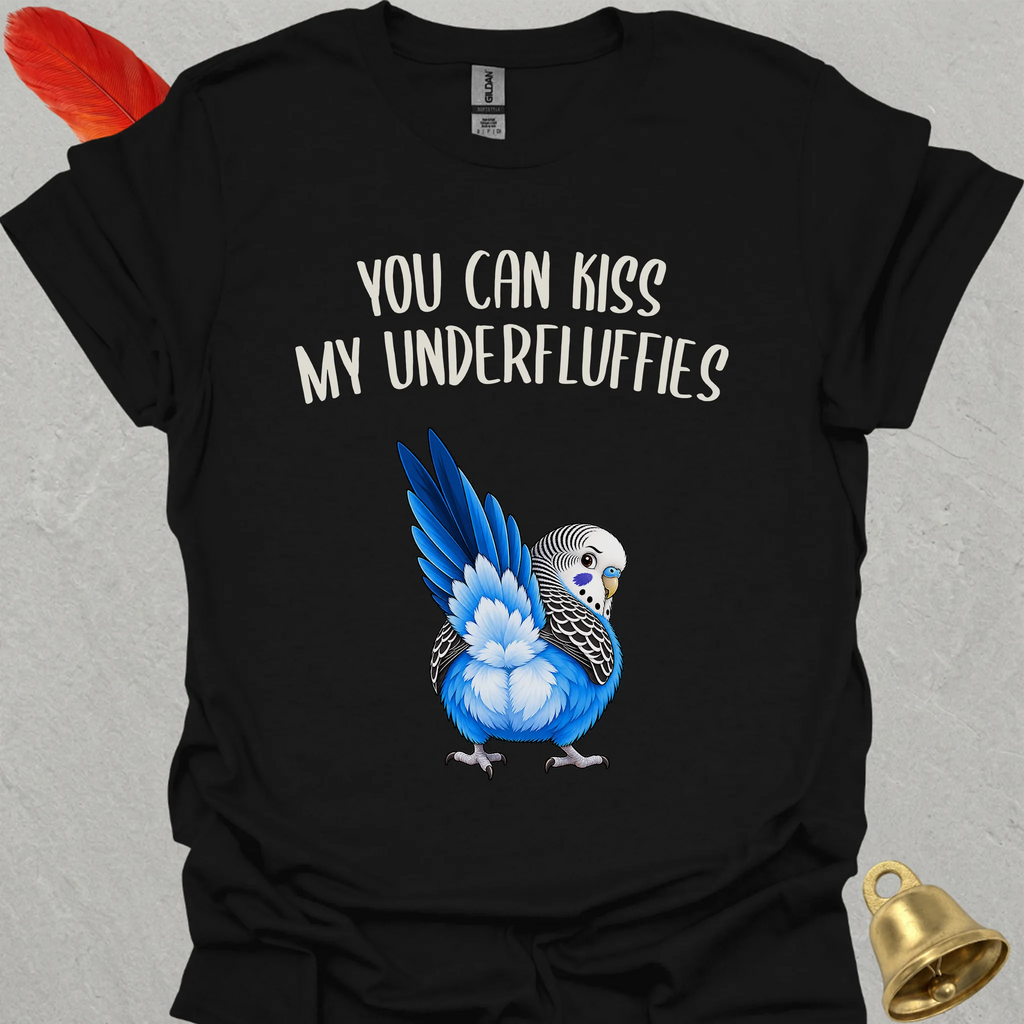 Blue Parakeet Underfluffies T-Shirt