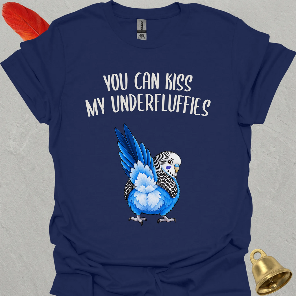 Blue Parakeet Underfluffies T-Shirt
