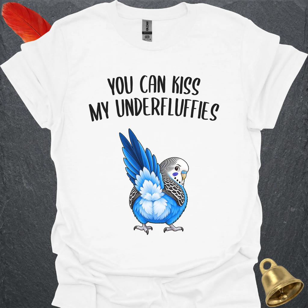 Blue Parakeet Underfluffies T-Shirt