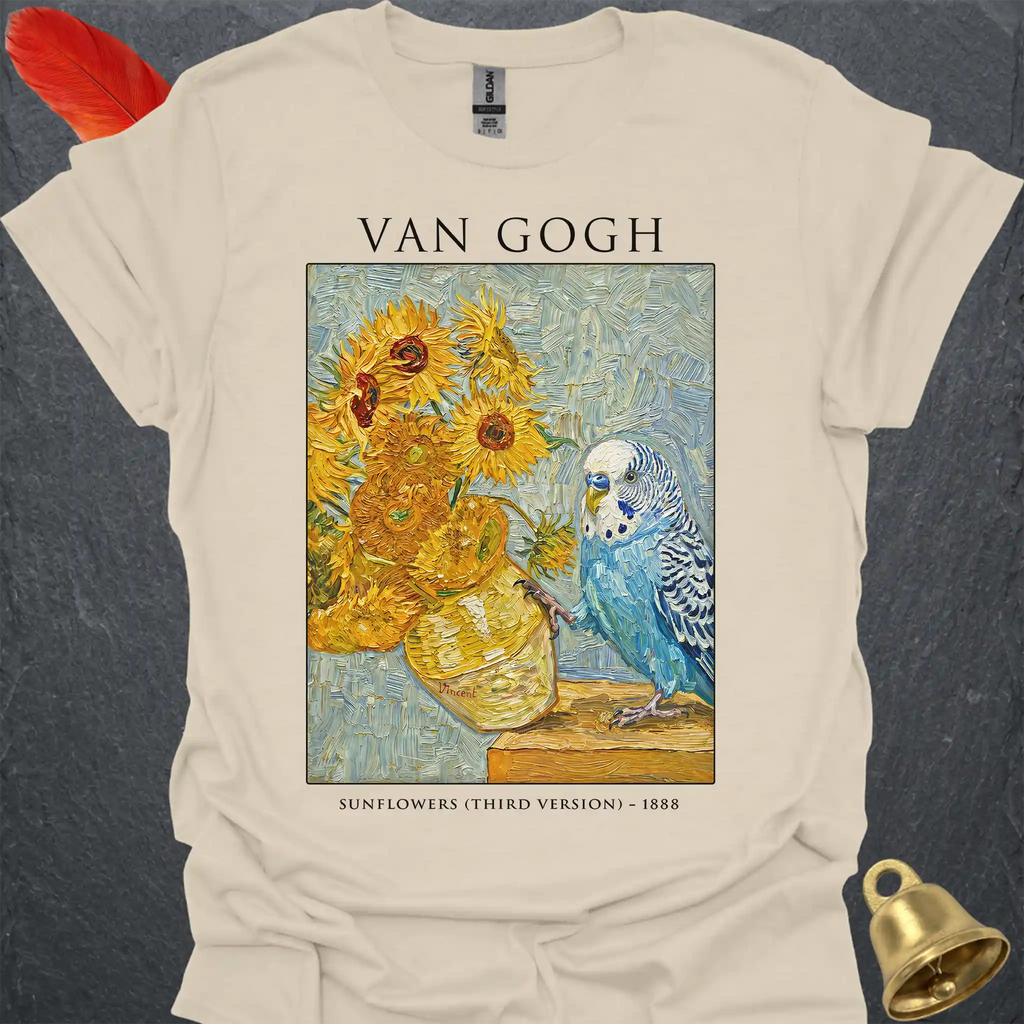 Blue Parakeet Van Gogh T-Shirt