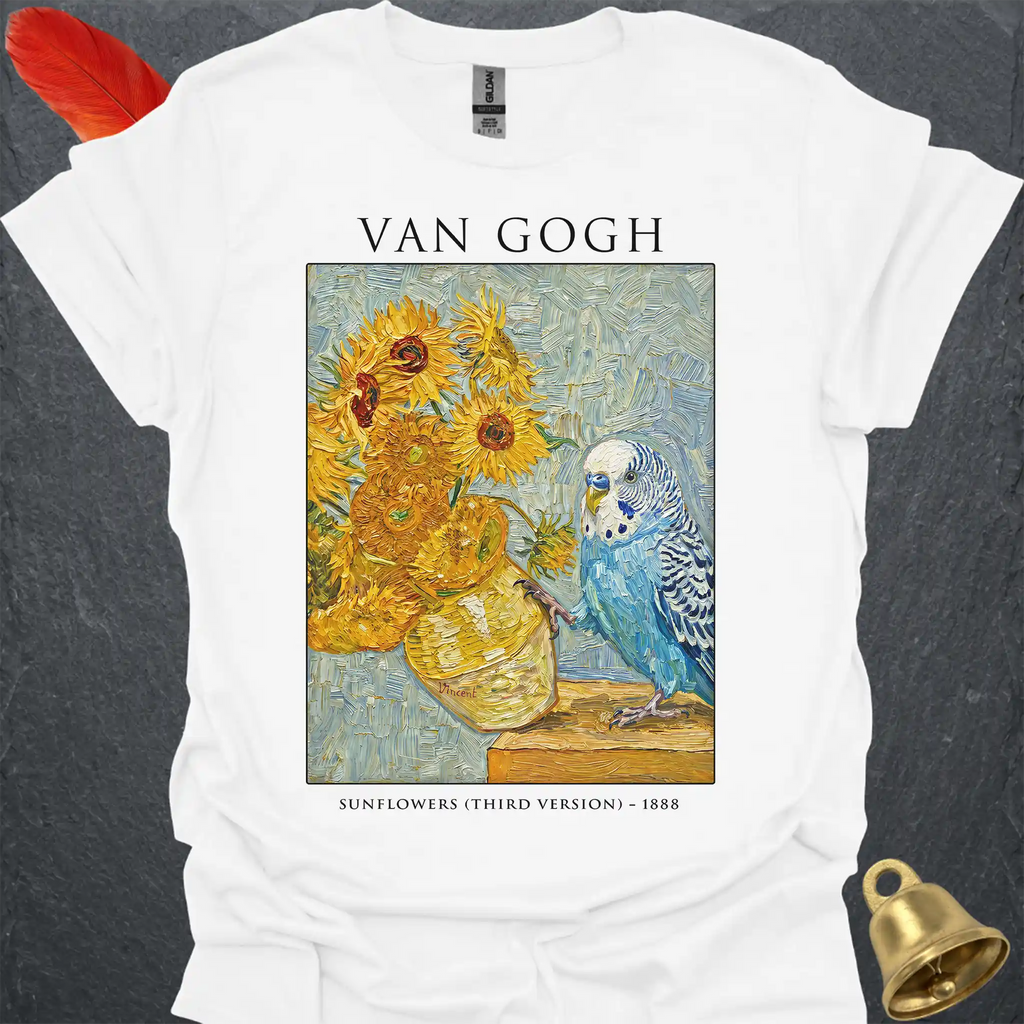 Blue Parakeet Van Gogh T-Shirt
