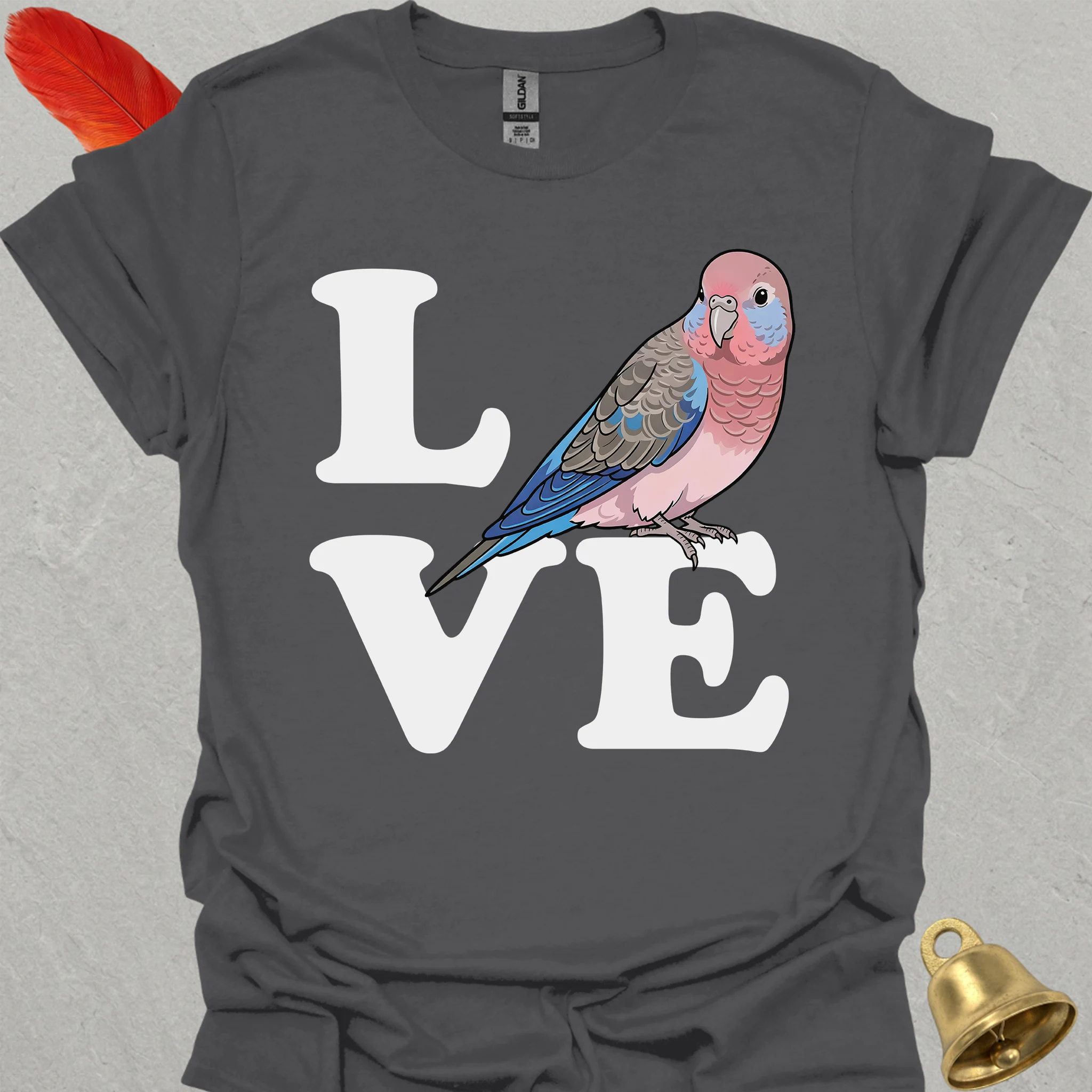 Bourkes Parakeet Bird Love T-Shirt