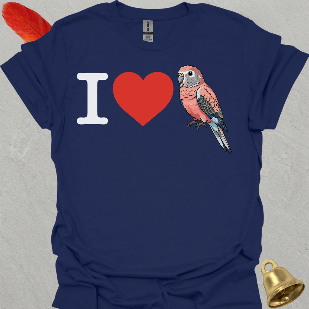 I Love Bourkes Parakeet T-Shirt