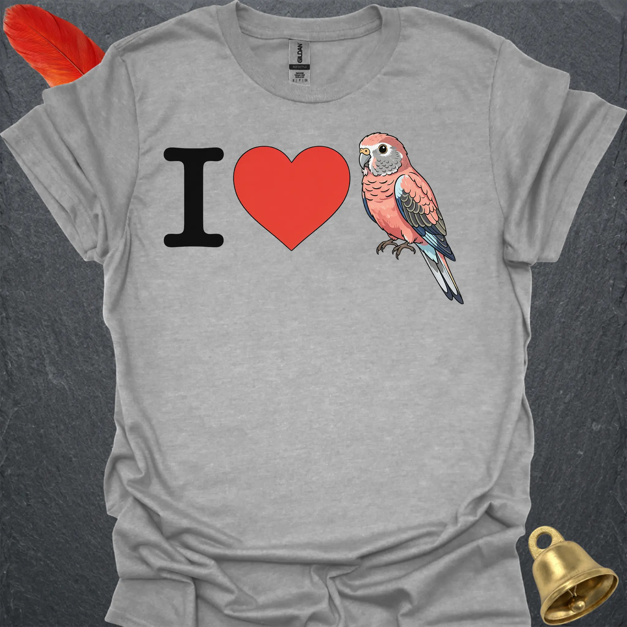 I Love Bourkes Parakeet T-Shirt