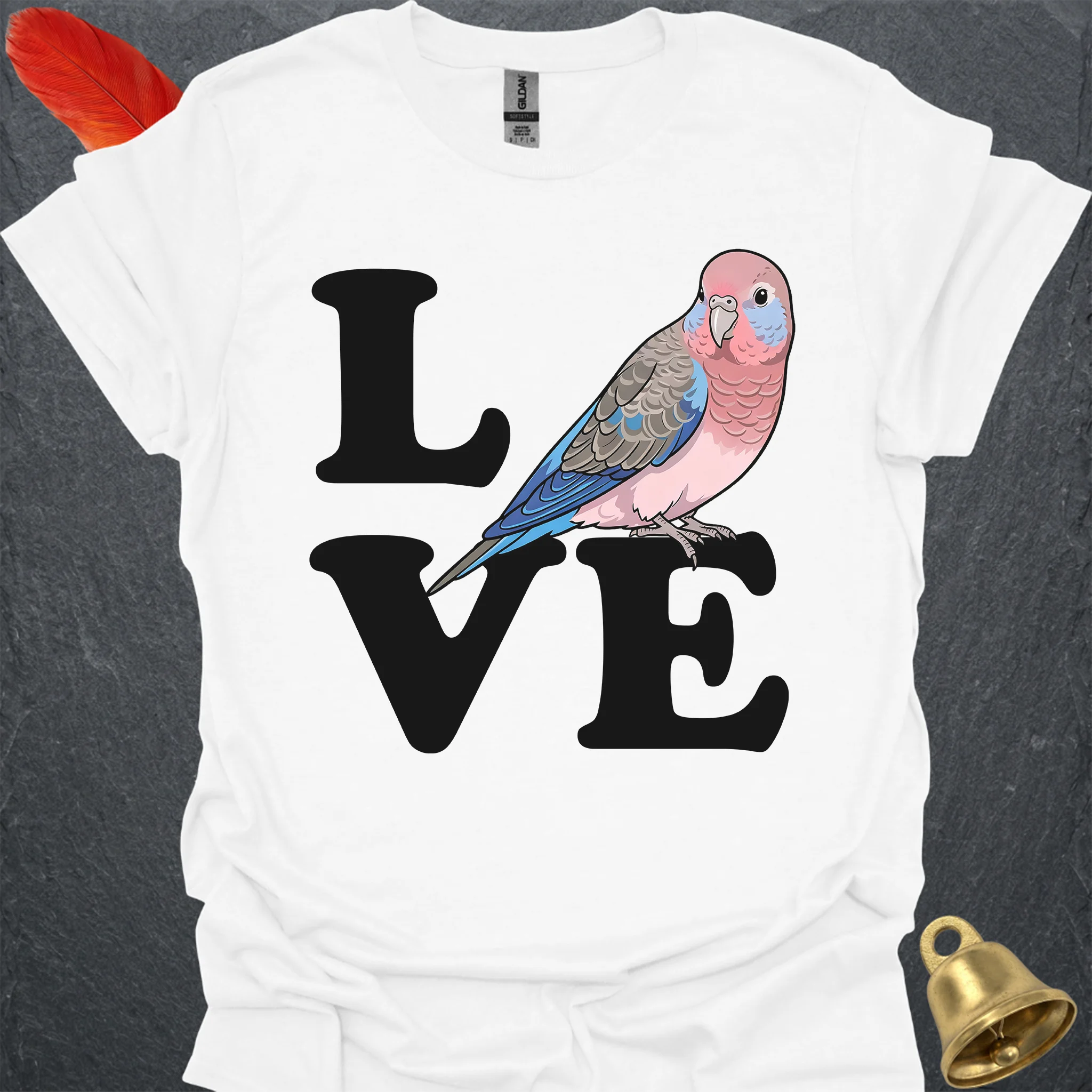 Bourkes Parakeet Bird Love T-Shirt