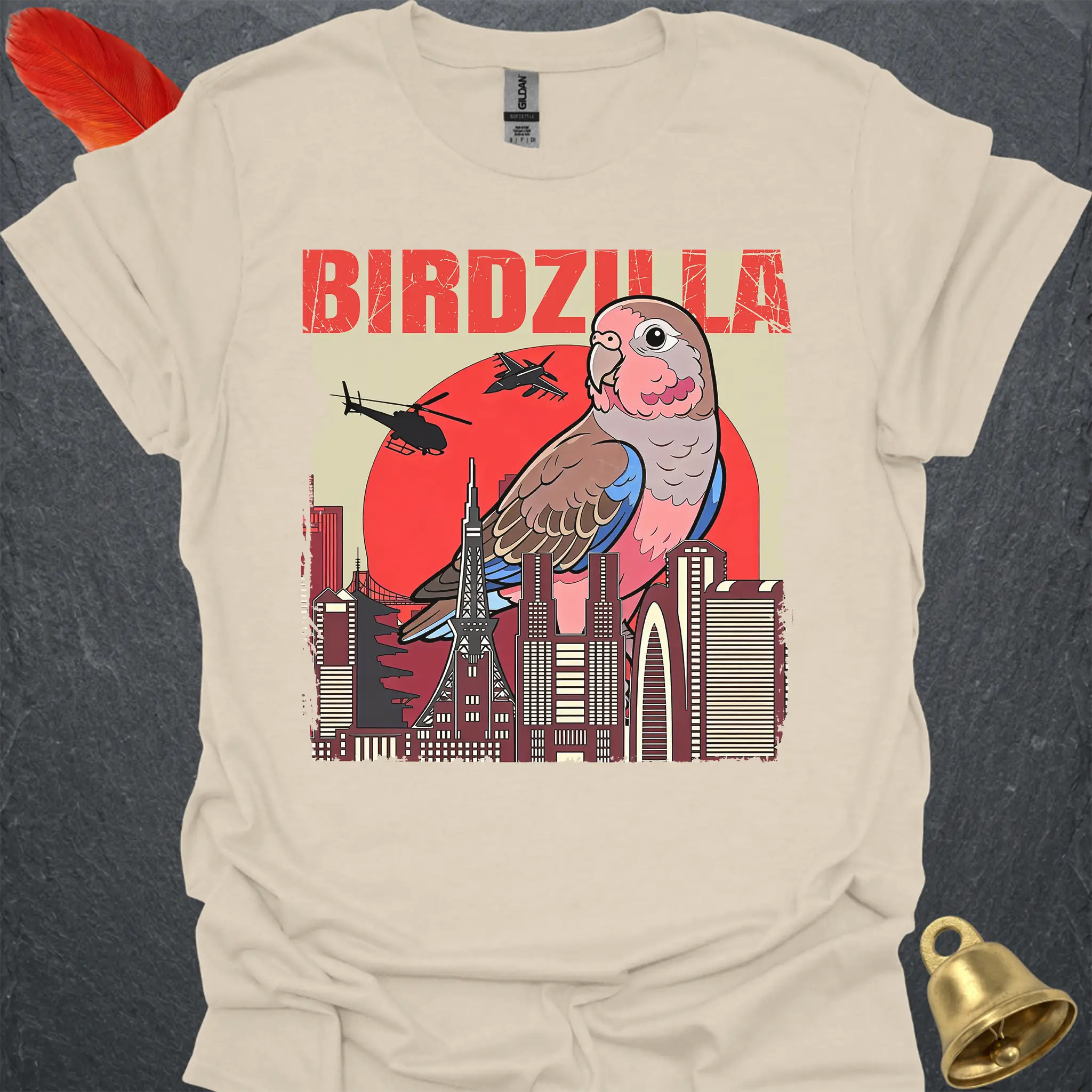 Bourkes Parakeet Birdzilla T-Shirt