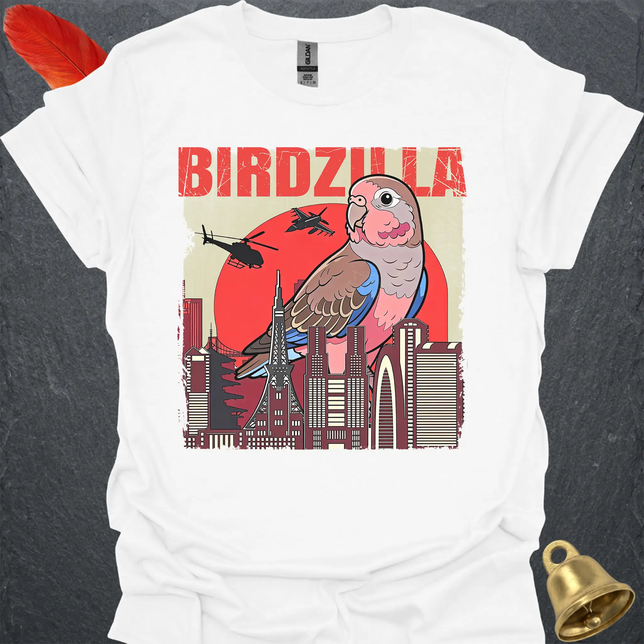 Bourkes Parakeet Birdzilla T-Shirt