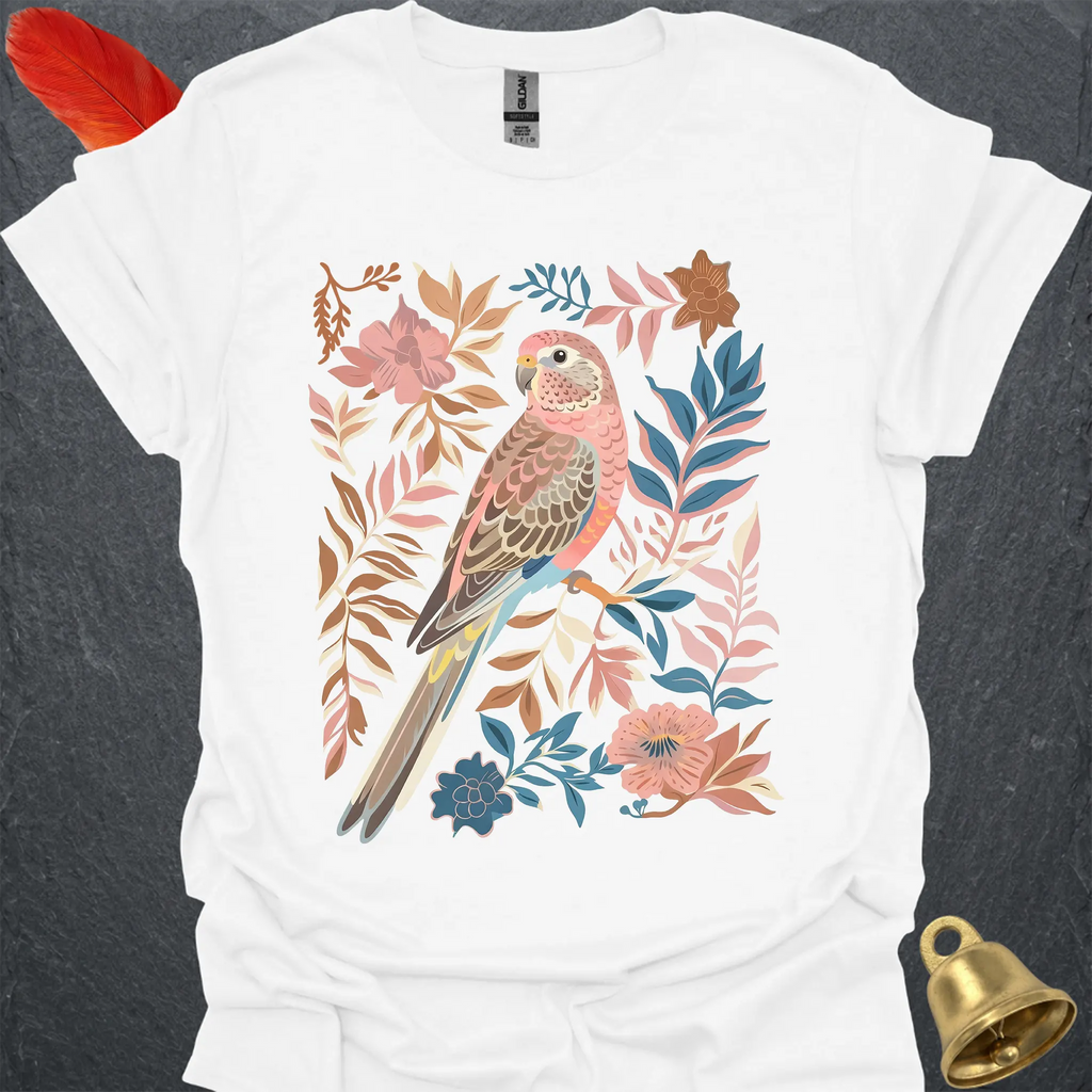 Bourkes Parakeet Boho Flower T-Shirt
