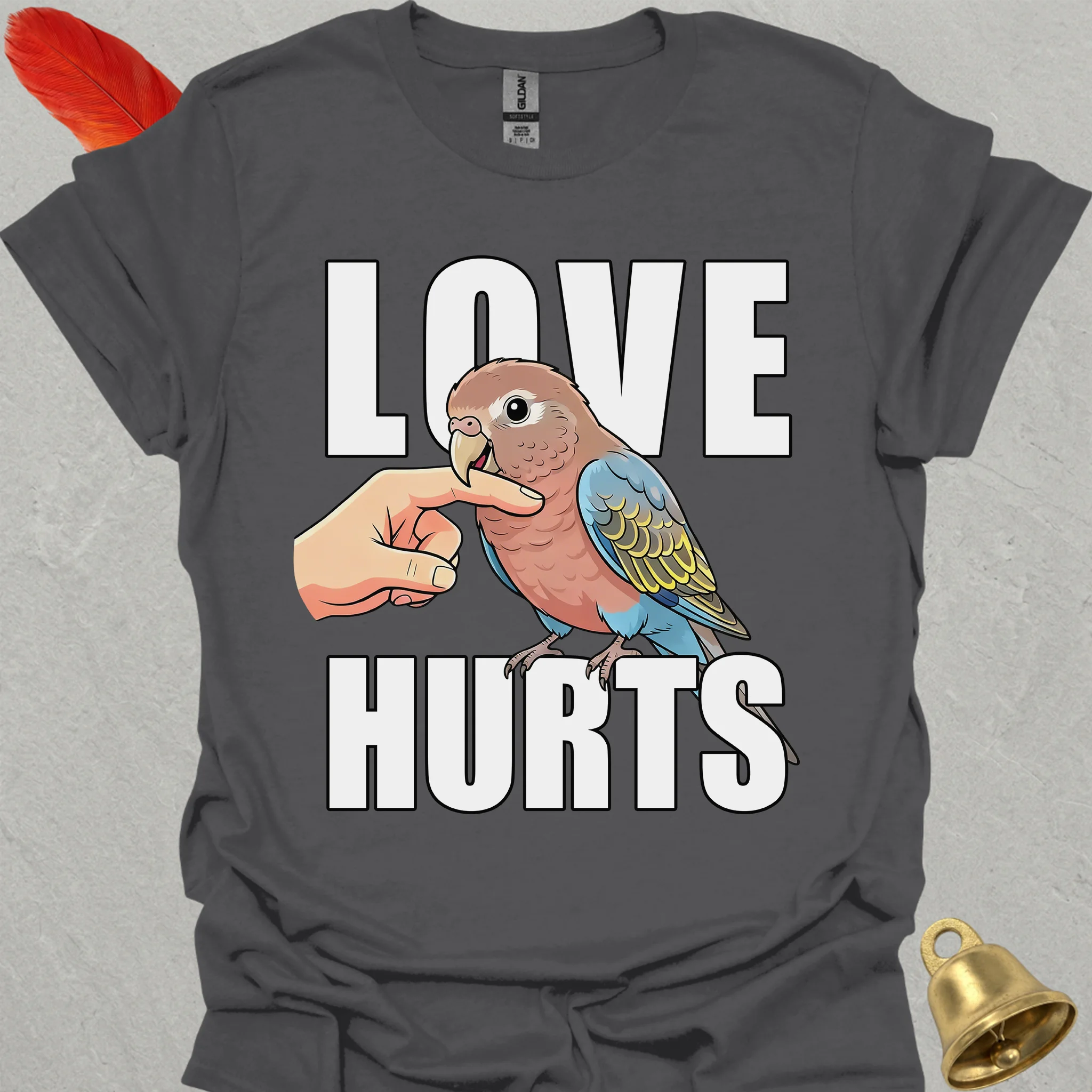 Bourkes Parakeet Love Hurts T-Shirt