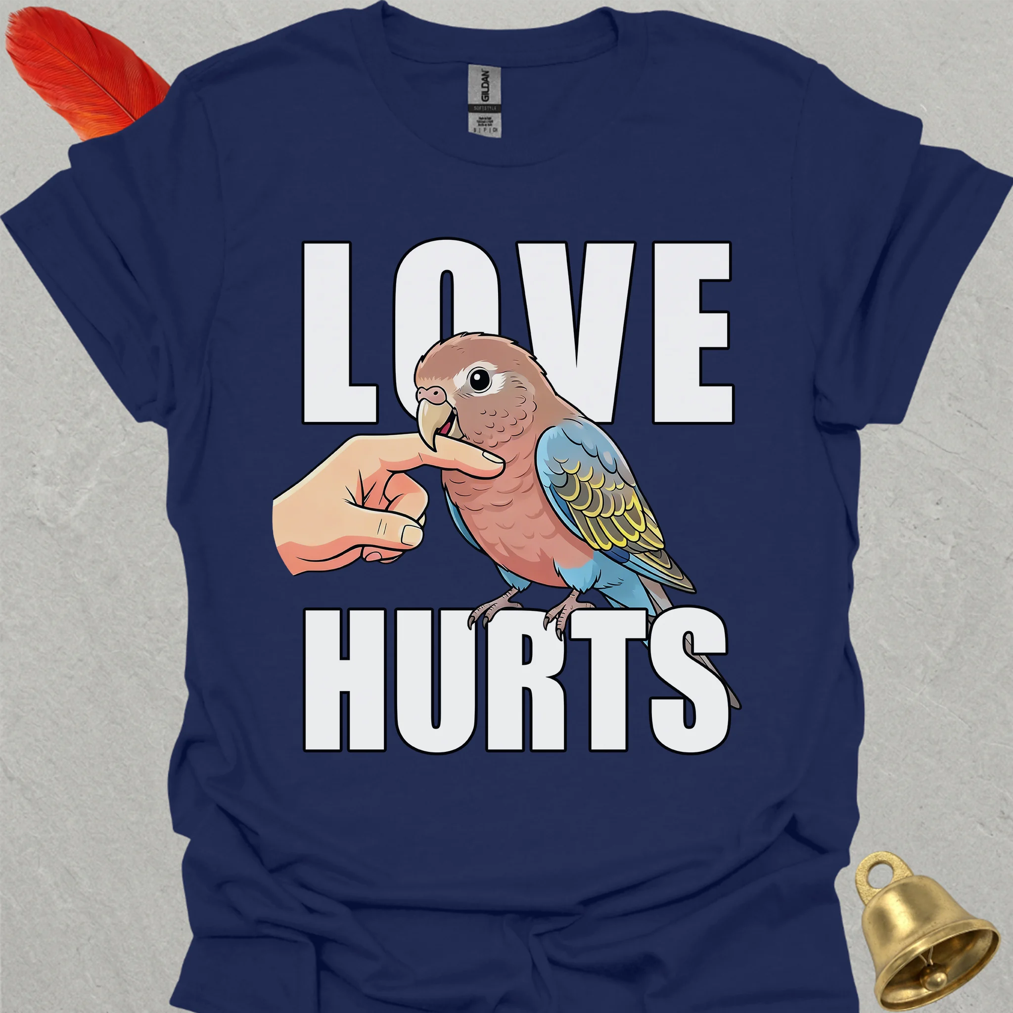 Bourkes Parakeet Love Hurts T-Shirt