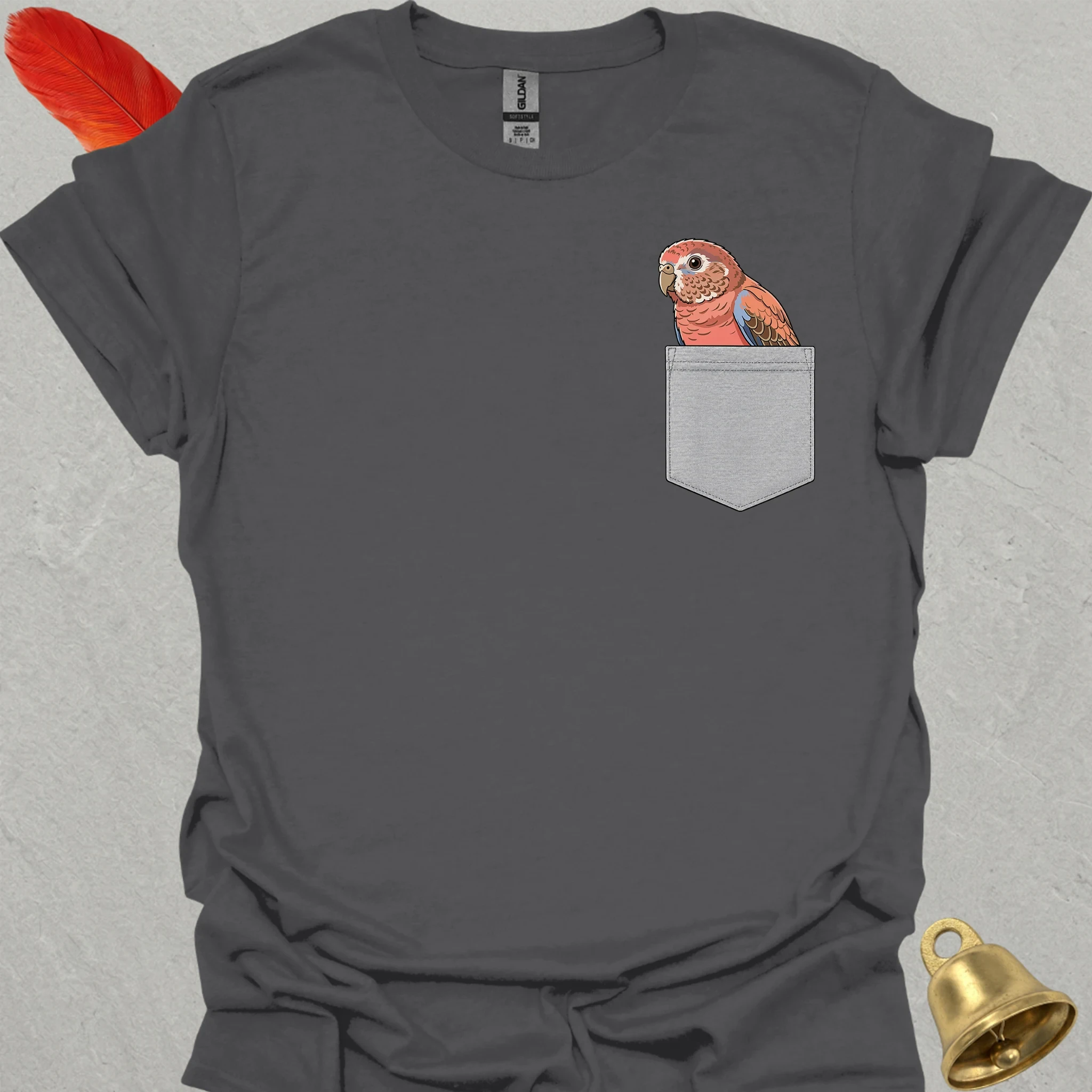 Bourkes Parakeet Pocket T-Shirt