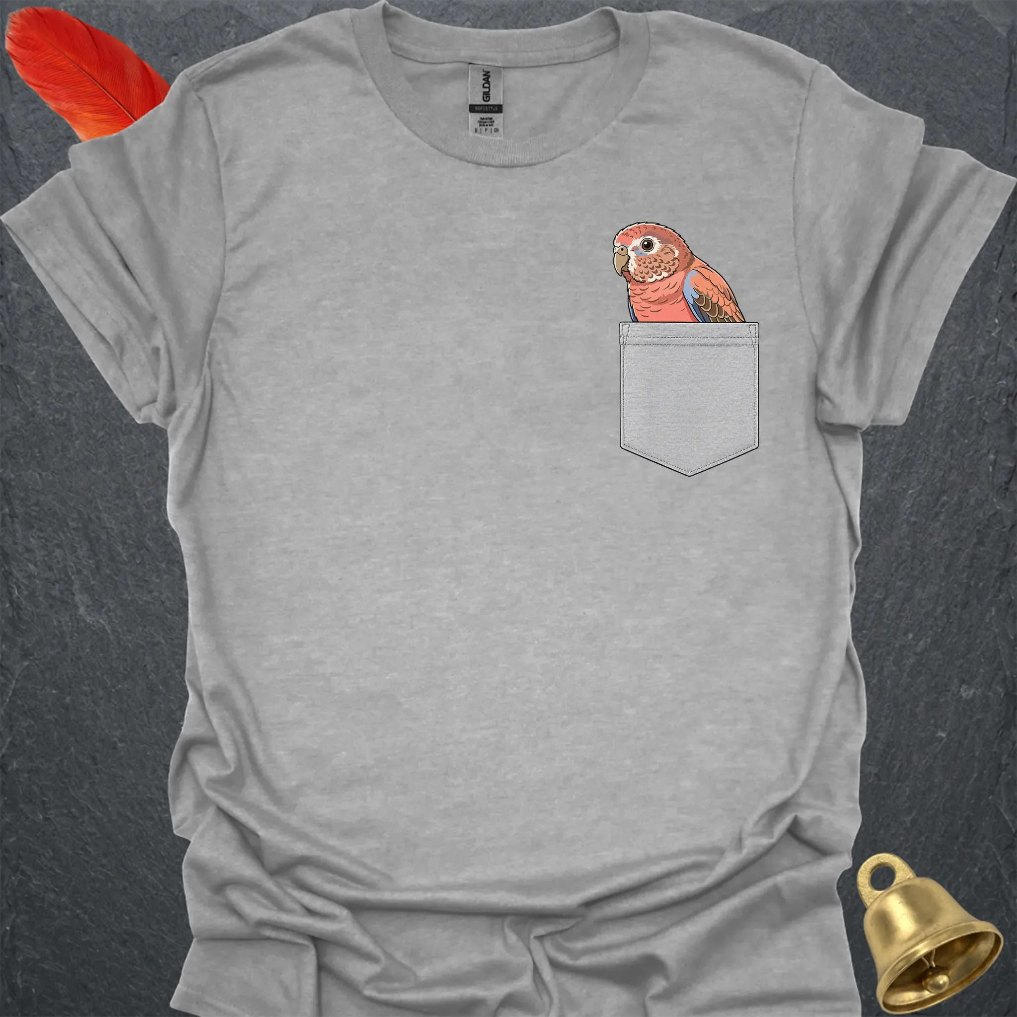 Bourkes Parakeet Pocket T-Shirt