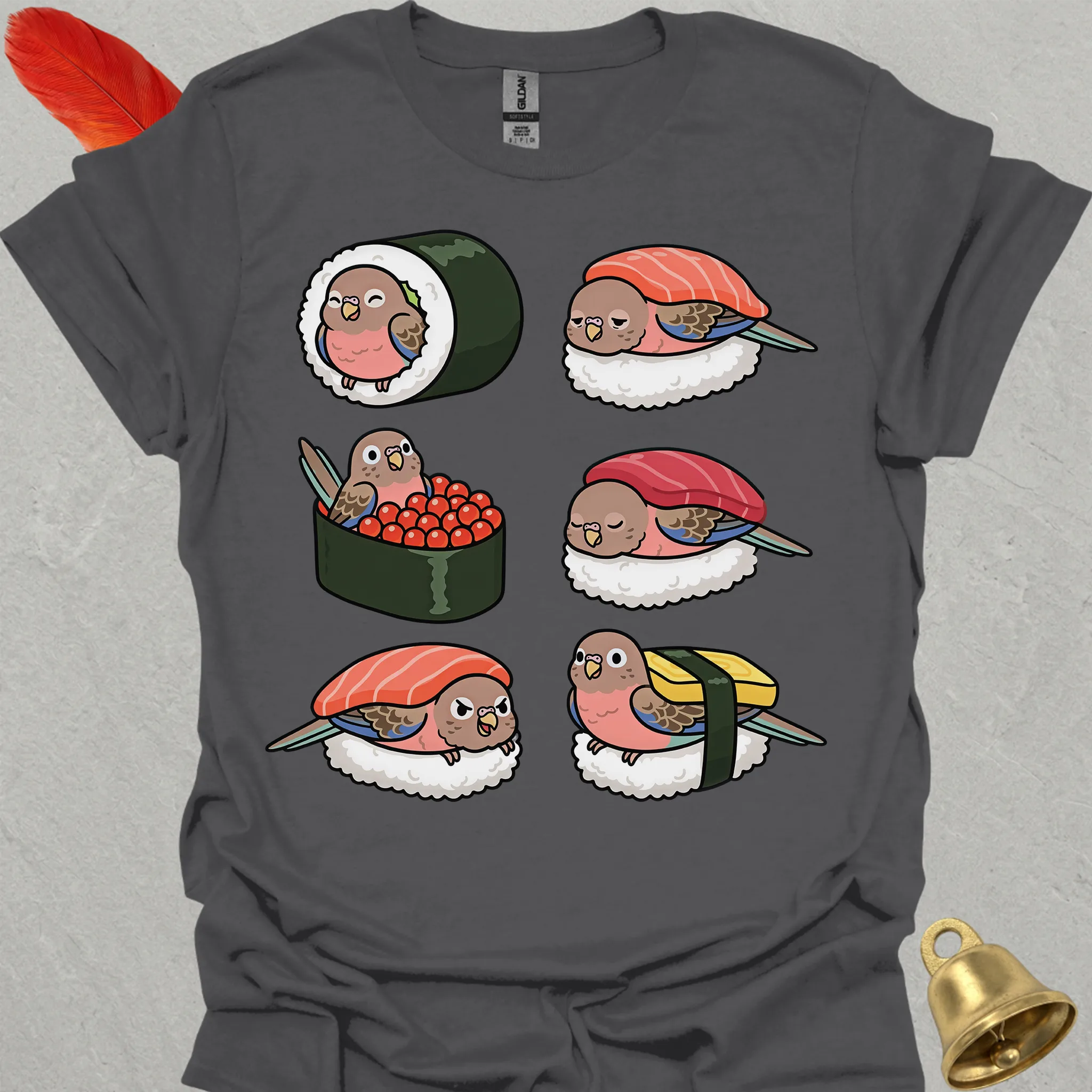 Bourkes Parakeet Sushi T-Shirt